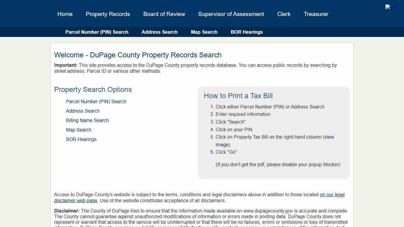 DuPage County, IL Property Tax Information