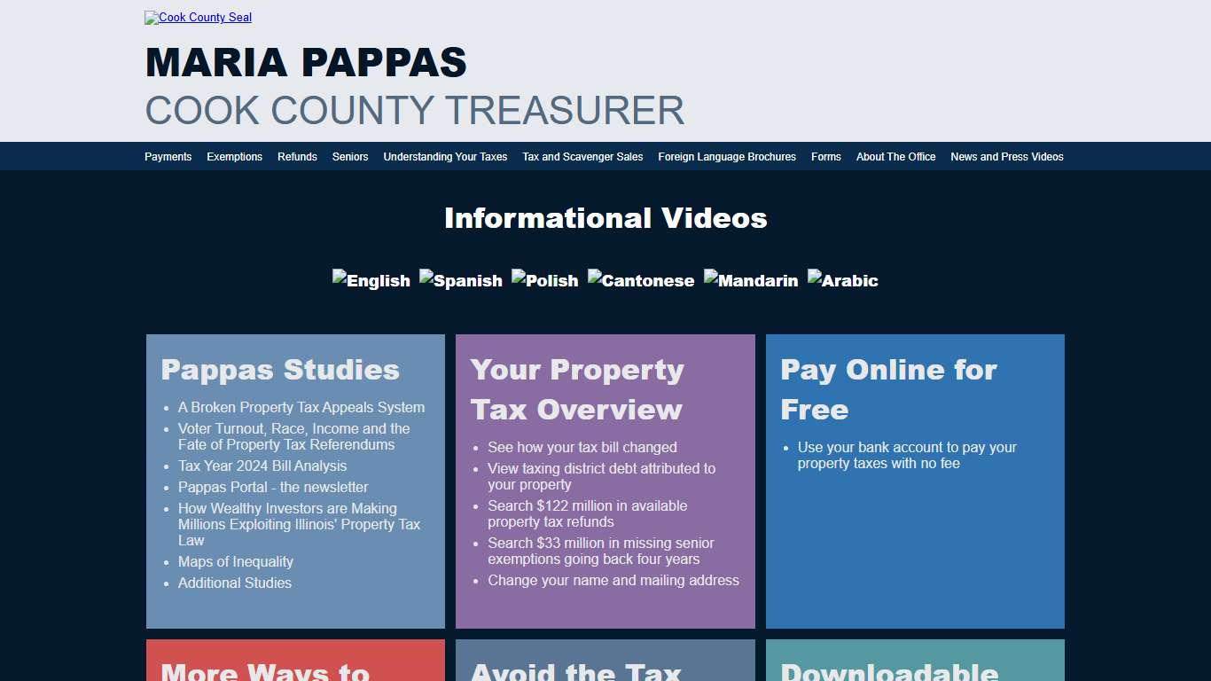 Cook County Treasurer's Office - Chicago, Illinois