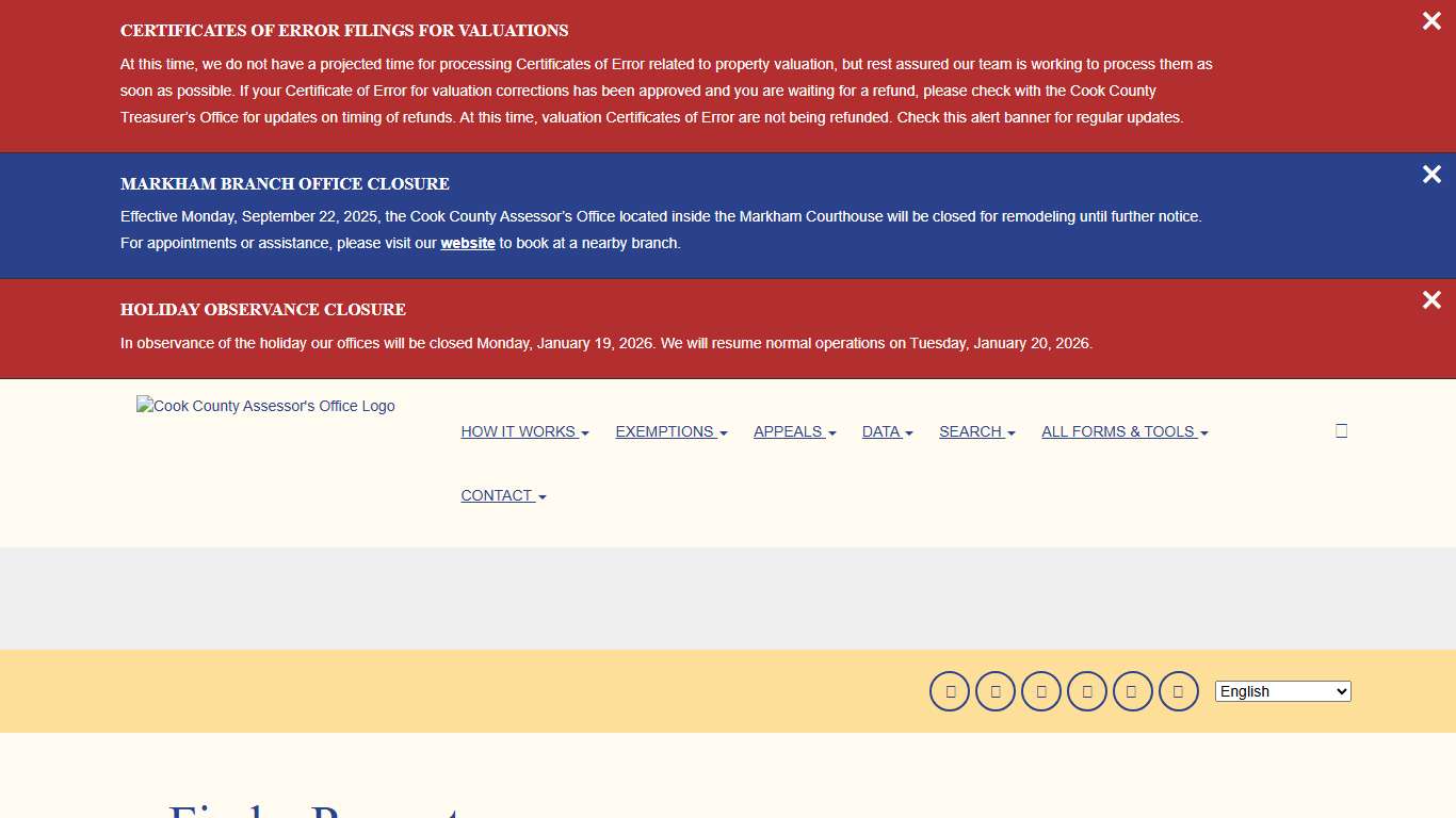 Search by Address | Cook County Assessor's Office